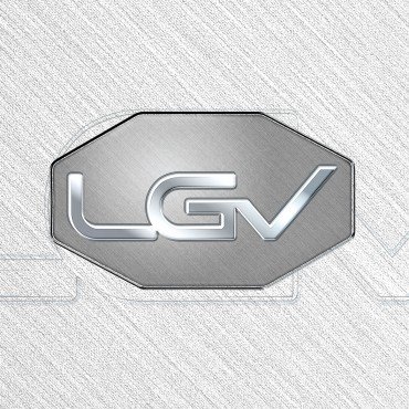 logotipo lgv corte por jato de Ã¡gua